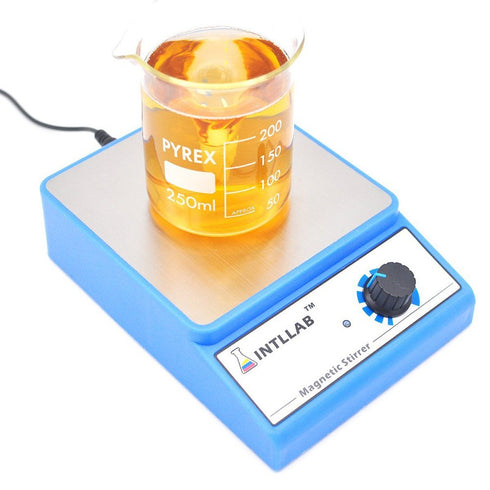 Magnetic Stirrer Stainless Steel Mixer with Stir Bar, Max Stirring Capacity: 3000ml (No Heating)