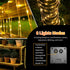 2 Pack IP65 39FT 100LEDs LairtPOW Solar Rope Light Waterproof Outdoor LED Solar Outdoor Lights for Party Garden Yard