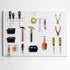 258PCS Pegboard Hooks Organizer Kit, Pegboard Accessories Set for Tools, 1/8 and 1/4 inch Pegboard Hooks Assortment,