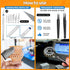Yibrvoik 50Pcs 3D Nozzle Printer Tool Kit & Accessories for All FDM/SLA Printers, Includes Cleaning Kit, Scraper