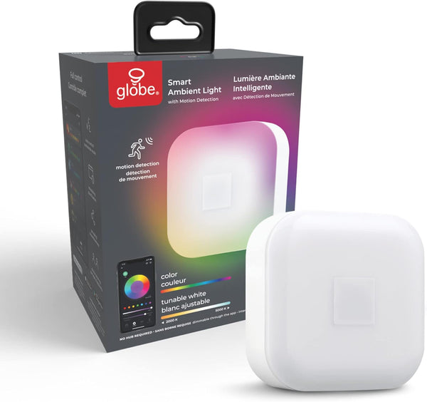 GLOBE Electric Wi-Fi Smart Ambient Night Light with Motion Detection, No Hub