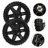 4pcs Cabilock Shopping Cart Wheel Rolling Cart Wheels for Trolley Heavy Duty Replacement Easy Climbing Feature
