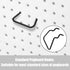 16Pcs Pegboard Plier Holders, Stainless Steel Double Loop Hooks, Black Display Hooks for Shop Store Supermarket