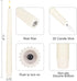 3D 11.4" 6 Pack Flameless Taper Candles with Wick, Real Wax LED Candles with Remote and Timer, Flickering Candlesticks