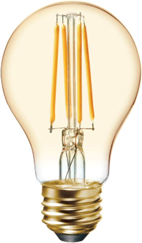GE Lighting Vintage Style LED Light Bulbs, 6 Watts (60 Watt Equivalent) Warm Candle Light, Amber Glass, Medium Base, Dimmable (2 Pack) by GE Lighting