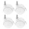 SHINEOFI 4pcs 1.5-inch White Swivel Locking Furniture Casters with 8x13mm Threaded Stem, Brake