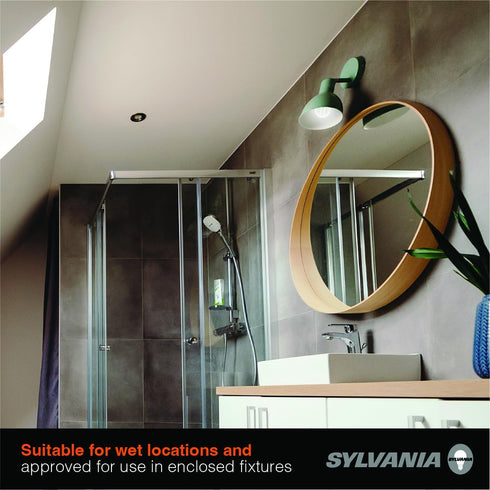 A19 Bulb, 11.5W, Dimmable, 1500 5000K, 2 Pack (42173) Sylvania Clear LED White Filament LMS, Medium Base, Daylight
