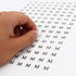 DERAYEE 4200 Pcs Clothing Size Round Stickers, 1/2” White Adhesive Labels for Apparel Circle Size Labels, 7 Sizes