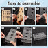 AHANDMAKER Transparent Acrylic Test Tube Rack - 12 Holes Lab Test Tube Holder for 10ml Test Tubes Chemistry Laboratory