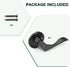 GOBEKOR Right-Handed Black Dummy Door Lever Handle for Closet Doors, Non-Turning Lock for Pantry