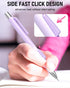 Nicpro 4 PCS Pastel Mechanical Pencil 0.7mm, Cute Fast Click Mechanical Pencils Set with 8 Tubes HB Lead Refills,