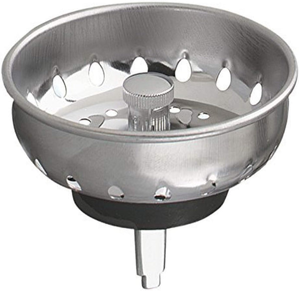 Plumb Pak PP820-22 Replacement Sink Basket Strainer, Stainless Steel with Fixed Post And Stopper