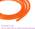 DMiotech 5/32" ID 1/4" OD Orange Silicone Tube, 3.3 Feet Industrial Silicone Tubing for Water Air Pump
