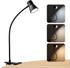 3 10 360 Eye-Caring Clip On Desk Lamp, Color Modes & Brightness LED Reading Light with Clamp, Rotatable Gooseneck