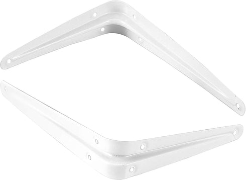 24 Pack 8 10 Inch 144 72 ZOENHOU x White Shelf Brackets, Heavy Duty L Bracket Support with Screws and Expansion Tubes