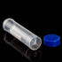 50 Pcs Centrifuge Tubes - 50 ML Plastic Test Tubes with Blue Screw Caps, Clear 4-3/5 Inch Leak-Proof Vials for Cold