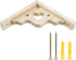 2 7.09 Inch Mcredy PCS Decorative Shelf Brackets Wooden Shelf Brackets with Screws Heart Triangle Wall Mount Wood