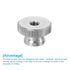 uxcell Knurled Thumb Nuts, 3Pcs M5 x D16mm x H10mm Stainless Steel Round Knobs for 3D Printer Parts