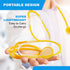 DS-9294 22" Pack 10 PrimaCare Disposable Stethoscope with Sound Sensitive Chestpiece and PVC Tubing, Yellow