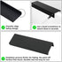 10 Pack Black Finger Pulls for Cabinets, 76mm/3inch Hole Centers, Modern Edge Pulls for Kitchen Hardware