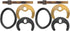 HEMOTON 2 Sets Horseshoe Mounting Accessories Kitchen Faucet Installation Kit for Repairing Faucet Sink
