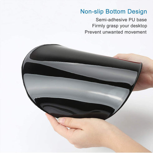 Ergonomic Mouse Pad with Wrist Rest Support, Cute Non-Slip PU Base Mat for Gaming & Working (Wrist Elephant)