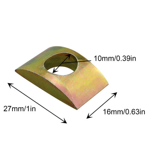 12pcs M10 Half Moon Nuts Washer Spacer 27x16mm for Furniture Hardware Accessories