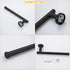 Generic Set (23) Hand Rails Bathroom Hardware Bathroom Accessories Black Towel Rail Bar Rack Gold Towel Bar Shelf Towel