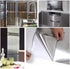 17.7''x197'' Silver Wallpaper, Stainless Steel Contact Paper Peel and Stick Waterproof Removable for Kitchen Countertop