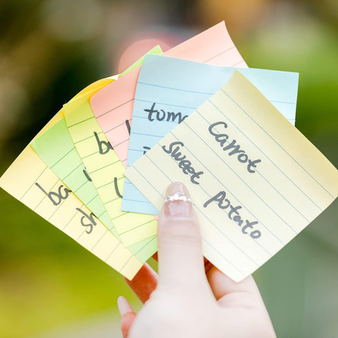 Mr. Pen Lined Sticky Notes 3x3, 6 Pads, 45 Sheets/Pad, Pastel Colors, Sticky Note Pads