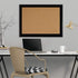 Quartet Cork Board Bulletin Board, 17" x 23", Framed Black Frame, Decorative Pin Board