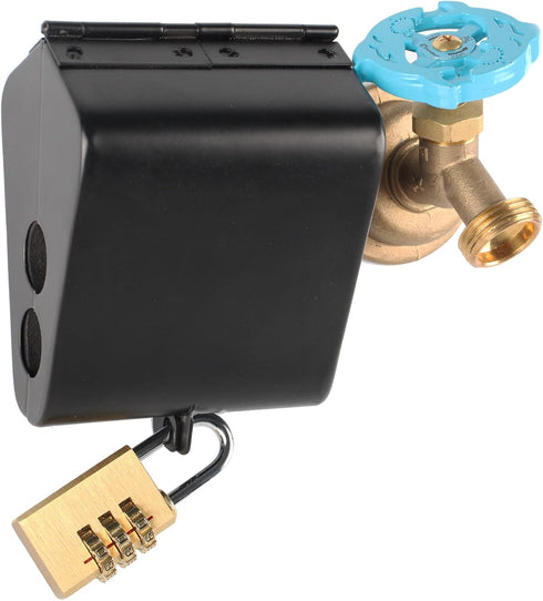 Dakekou Outdoor Faucet Iock System - Insulated Faucet Iock and Garden Hose Bib Iock Cover,Made of Steel- Prevents Water