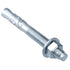 1/4 x 3-3/4'' Wedge Anchor, 1/4 Inch Diameter Heavy Duty Zinc Plated Concrete Wall Anchor, 5 PCs