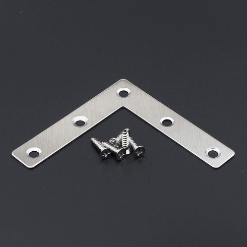 80mm 80mm 3.15 3.15 inch, Pack 20 Corner Brace Flat, L Shape Corner Bracket Connector, Fixing Repair Plate, Wooden