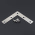 80mm 80mm 3.15 3.15 inch, Pack 20 Corner Brace Flat, L Shape Corner Bracket Connector, Fixing Repair Plate, Wooden