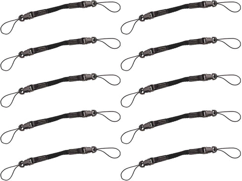 Ergodyne Squids 3136 Black Barcode Scanner Adaptor Straps, Carrying Strap for Bar Code Scanners, 10-Pack