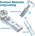 Bifold Door Hardware Repair Kit - 4 Packs Replacement Parts for Bi-fold Sliding Closet Doors, Includes Top & Bottom