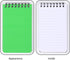 Spiral Notebook, 6Pcs Small Notebooks, Pocket Notebook, 3" x 5", Top-Spiral Notepads, 75 Sheets Per Notebook
