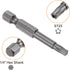 10pcs TS25 Star 5 Point Screwdriver Bit 1/4" Hex Shank - 2" Length Magnetic Security Torx Head Power Tool