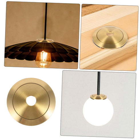 Cabilock Modern Iron Lamp Shade Adapter Ring Ceiling Canopy Hardware for Chandelier Pendant Light and Wall Sconce Decor