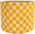 Generic Modern Lamp Shade with Colorful and Natural Checkered Pattern Bamboo Made, Translucent