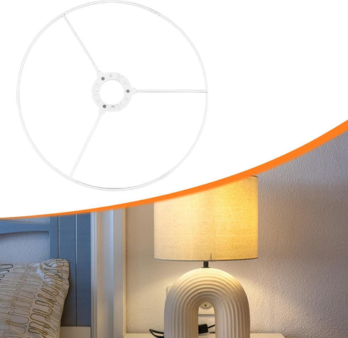 Leefasy 13 inch Lamp Shade Frame Easy to Install Connecting Lamps Harp Professional Strong for Table Floor Lamps