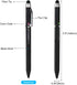SMTTW 5-in-1 Multicolored Stylus Pen with Metal Gift Box, Black Blue Red Green Ballpoint for Touch Screens