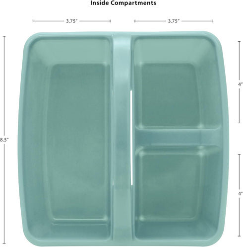 Teacher Created Resources Calming Blue Portable Plastic Storage Caddy, 6-Pack for Classrooms, Kids Room, Office