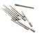 1/8" Shank Diamond Coated Cylindrical Grinding Mounted Point Bits Burrs, 10 pcs, 4 mm Head, Compatible with Rotary Tool