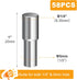 Cerpourt 58 Pins,5mm 1/4 Inch Closet Pcs Shelf Pegs Dual Diameter Metal Shelf Support Pegs with Silicone Covers,Kitchen
