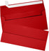 LUXPaper Invitation Envelopes #9 Slimline | Peel & Press | 3 7/8" x 8 7/8" | Ruby Red | 80lb. Text | 50 Qty