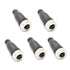 5Pcs M12 4 Pin Female Connector, Field Assembly Wireable Adapter 12mm IP67 Waterproof Straight Sensor A Code Unshielded