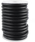 CleverDelights Solid Rubber Cord, 1/4" Diameter, 10 Feet, Buna 70 Durometer, Black