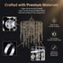 H11.81''X D8.66'' 2-Tiers Chandelier Shades, Mini Crystal Shade, Acrylic Beaded Hanging Lampshade, Modern Pendant Light